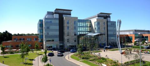 View of Peterborough City Hospital